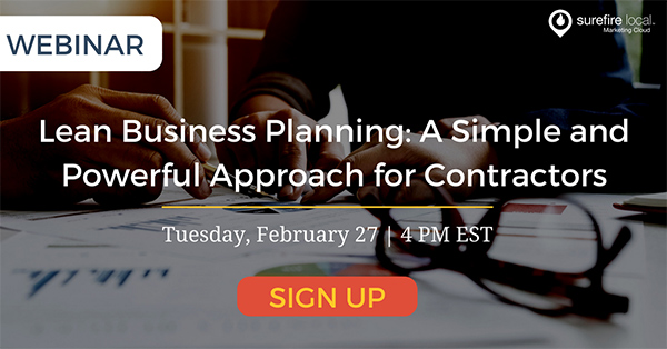 [New Webinar] Lean Business Planning: A Simple and Powerful Approach for Contractors