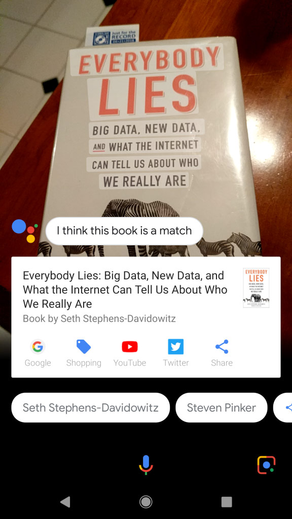 Google Lens as a Browser