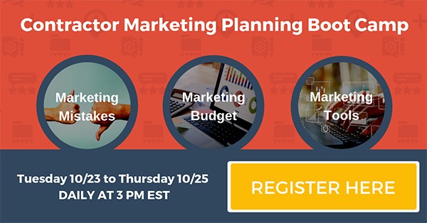 [Webinar Invite] 2019 Contractor Marketing Planning Boot Camp