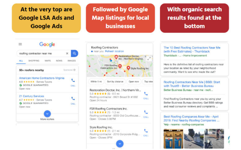 google local services ads results page