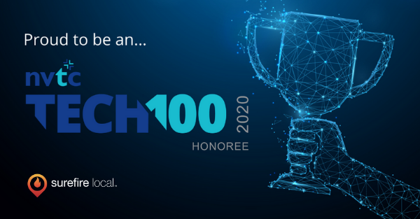 Surefire Local Named by Northern Virginia Technology Council as a 2020 Tech 100 Honoree Surefire Local Named by Northern Virginia Technology Council as a 2020 Tech 100 Honoree
