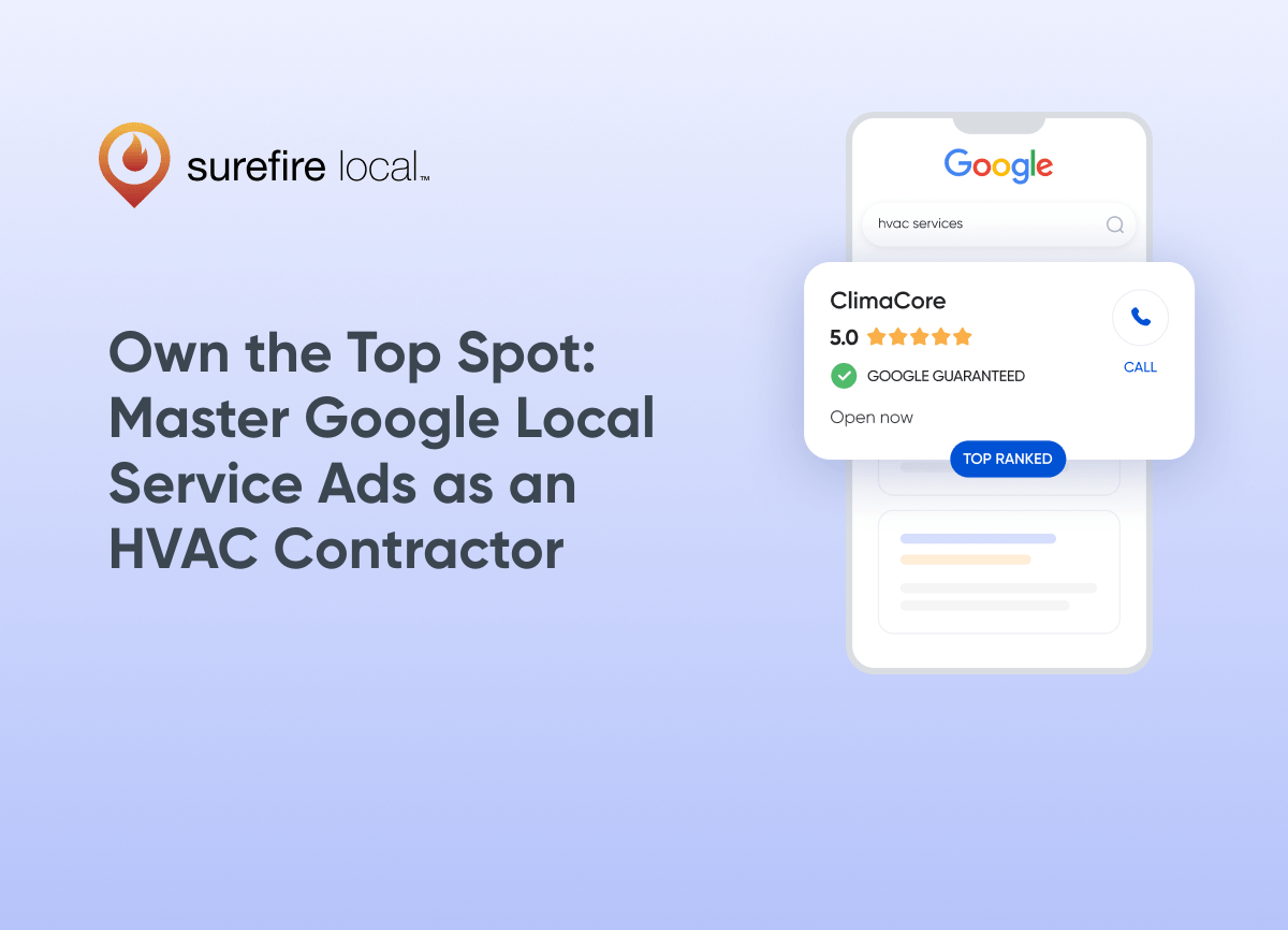 Own the Top Spot Master Google Local Service Ads as an HVAC Contractor Own the Top Spot Master Google Local Service Ads as an HVAC Contractor